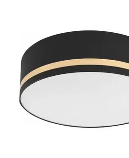 Svietidlá  Stropné svietidlo SIRJA STRIPE 4xE27/15W/230V pr. 45 cm čierna LM-4.202