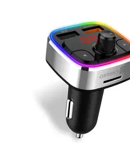 Predlžovacie káble CONNECT IT CCC-9090-SL- LED RGB FM vysielač do auta s funkciou handsfree čierna/stř. CCC-9090-SL