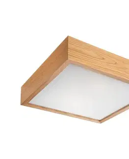 Svietidlá  Stropné svietidlo OAK SQUARE 1xE27/60W/230V dub 27,5 cm LD-PD-9.1 oak