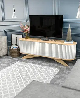 Konferenčné stolíky Televízny stolík Stor Sapphire Oak and White