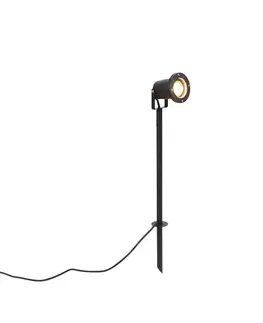 LED reflektory a svietidlá s bodcom do zeme Nastaviteľný čierny reflektor vrátane 300 cm kábla a zástrčky IP65 - Basic