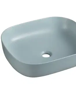 Umývadlá Umývadlo na dosku Larss light blue matt 49