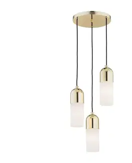 Svietidlá Argon 1466 - Luster na lanku BURGOS 3xE27/15W/230V mosadz 1466