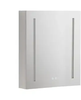 Kúpeľňový nábytok Mereo Kúpeľňová galérka 60 cm, zrkadlová skrinka, strieborná CN190L