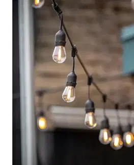 LED osvetlenie  LED Vonkajšia dekoračná reťaz BAJA ST64 20xE27/1W/230V 10,9m IP44 teplá biela 002219