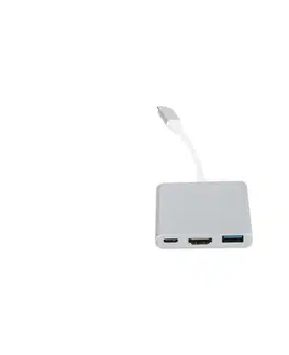 Predlžovacie káble  USB-C hub 3 v 1 s podporou Power Delivery 100 W a výstupom HDMI 4K PMH01