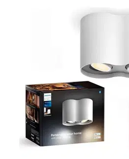 Svietidlá Philips - LED Stmievateľné bodové svietidlo Hue PILLAR 2xGU10/4,2W/230V + DO biela 8720169320178