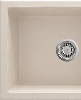 Kuchynské drezy DEANTE DEANTE - Evora beige - Granitový drez s odkvapkávačom ZQJ_5113