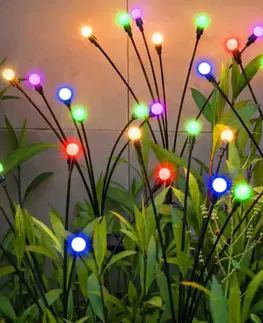 Solárne dekoračné lampy Solárna lampa KULECZKI RGB VO2581