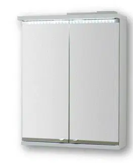 Kúpeľňový nábytok OLSEN SPA - Vrchný zrkadlová skrinka NICE s LED osvetlením - Rozmery skriniek - 70 × 64 × 15 cm OLNNIC70