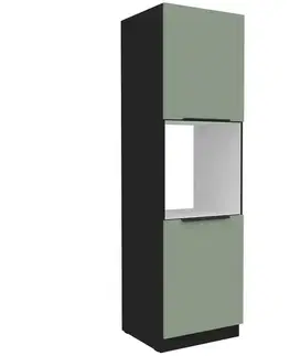 Kuchynské skrinky stojace Kuchynská skrinka Aria-Sa/Bl Anti Fingerprint 60dp-210 2f