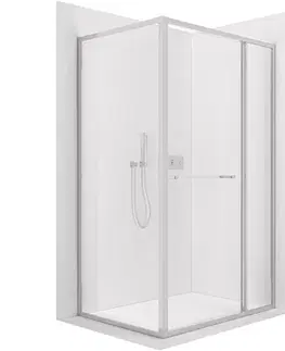 Sprchovacie kúty CERANO - Sprchovací kút Versaro L/P - 6 mm - chróm, transparentné sklo - 110x100 - zasúvací CER-8050BD80309