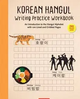 Učebnice a príručky Korean Hangul Writing Practice Workbook