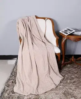 Jednofarebné deky Deka Allantis 170x220 béžová