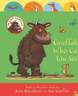 Leporelá, krabičky, puzzle knihy Gruffalo, Who Can You See? - Julia Donaldson