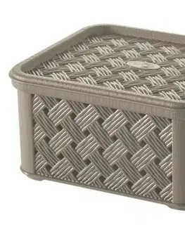 Úložné boxy Kinekus Box plastový 1,4L, mokka, "Arianna", TONTARELLI