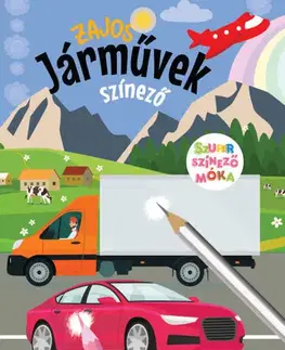 Pre deti a mládež - ostatné Zajos járművek színező - Szuper színező móka