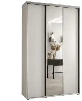 Šatníkové skrine Skriňa 45 Canaris 3 180 biela/silver