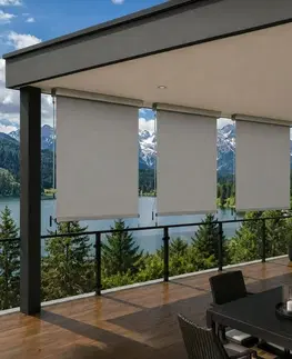 Záhradné slnečníky a doplnky Vertikálna markíza Tacoma 160 cm, sivá, 160 cm