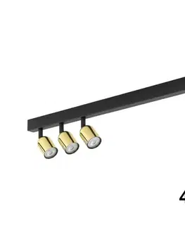 Svietidlá  LED RGBW stmievateľné bodové svietidlo TOP 4xGU10/6,5W/230V 2700-6500K čierna/zlatá TK6314+4xAI0589