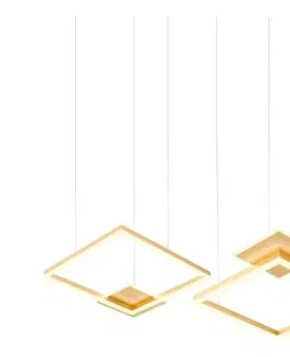 Svietidlá Redo 01-2615 - LED stmievateľný závesný luster na lankách SIGUA LED/137W/230V CRI 90 zlatý 01-2615