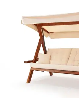 Záhradná hojdačky Garden Triple Swing Chair Lyon 2400 - Beige