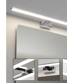 Kúpeľňové zrkadlá BRILAGI - LED osvetlenie zrkadla do kúpeľne VESTRA LED/15W/230V 80 cm IP44 chróm FG-M1-C02-800-CHR