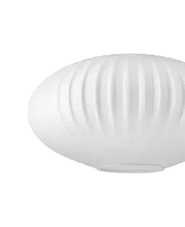 Lampy  Náhradné sklo k lustru HARMA E27 17x30 cm biela KLOSZ 257/258/D