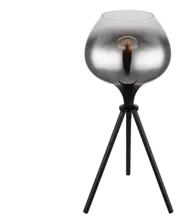 Lampy Globo 15548T1 - Stolová lampa MAXY 1xE27/40W/230V čierna 15548T1
