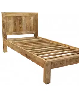 Postele Posteľ Manu 90x200 indický masív mango