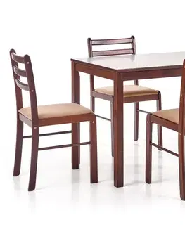 Jedálenské zostavy HALMAR Starter New 2 1+4 jedálenský set espresso