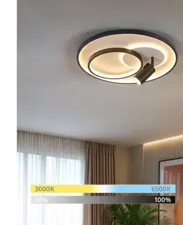 Svietidlá BRILAGI - LED stmievateľné stropné svietidlo UNITY LED/60W/230V + 1xGU10/3W biela/čierna +DO BRMXC2789-500