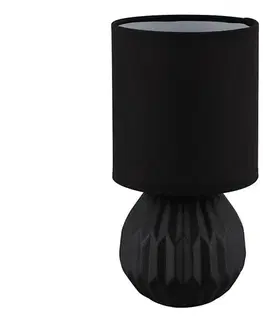 Lampy Globo 21730S - Stolná lampa SYLAS 1xE14/40W/230V čierna 21730S