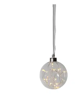 Vianočné dekorácie Eglo 410587 - LED Vianočná dekorácia GLOW 15xLED/0,012W/4,5/230V pr. 10 cm 410587