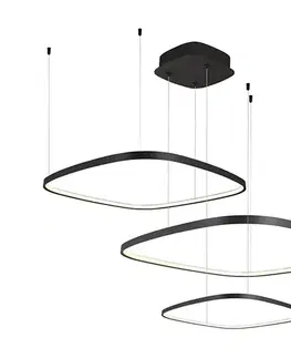 Svietidlá Viokef Lighting LED stmievateľný luster na lanku LORENZO LED/70W/230V 3000/4000/6000K čierny + DO 4319400