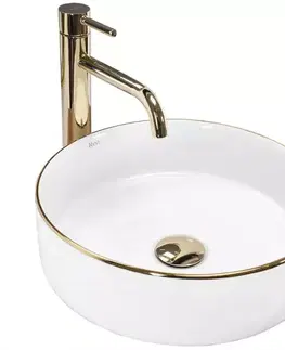 Umývadlá Umývadlo na dosku Sami Gold Edge