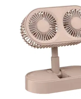 Ventilátory  Nabíjací stolný látor 3,7V 1200 mAh ružový 8711252436418