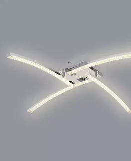 Moderné lampy do obývačky Luster 67169-24IP Strieborná PL4