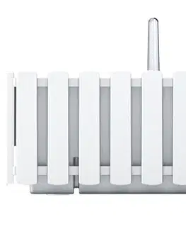 Kvetináče a truhlíky NABBI DDEF400W samozavlažovací plastový balkónový kvetináč 38 cm biela
