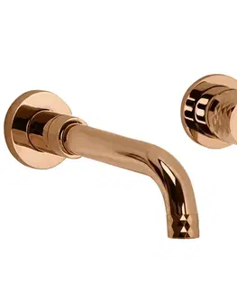 Kúpeľňové batérie REA - Podomietková umývadlová batéria LUNGO Diamond Copper + BOX REA-B0540