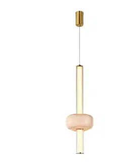 Stropná svetla PURAS D lampa wisząca 15W LED 3000K klosz bezbarwny+biały