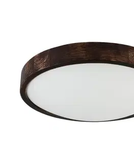Svietidlá  LED stropné svietidlo OAK SMOKY SLIM LED/36W/230V 4000K pr. 37 cm dub/tmavohnedá LD-PD-8.2/LED36/SMOKY