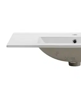 Umývadlá ArtCom Keramické umývadlo CFP-8009 DANCE 80 | 2080RB  biely lesk 80 cm