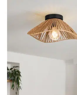 Svietidlá Eglo 44071 - Stropné svietidlo LAVISTER 1xE27/60W/230V hnedá 44071