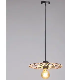 Svietidlá HEXE Luster na lanku FALCO 1xE27/60W/230V pr. 30 cm béžová 0708