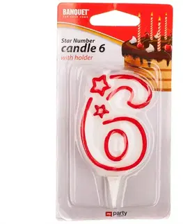 Dekorácie a bytové doplnky Narodeninová sviečka NR 6