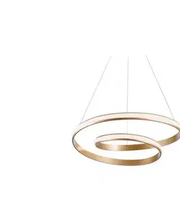 Svietidlá Redo 01-1889 - LED stmievateľný závesný luster na lankách TORSION LED/29W/230V Ø 55 cm bronzový 01-1889
