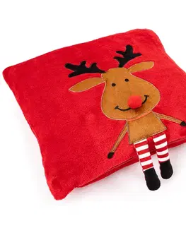 Obliečky 4Home Vianočná obliečka na vankúšik Happy Reindeer, 40 x 40 cm