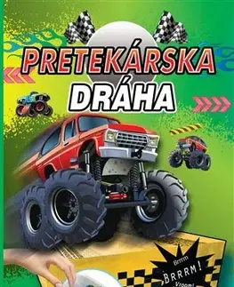 Pre chlapcov Pretekárska dráha s úžasnými nálepkami + 2 hračky autíčka