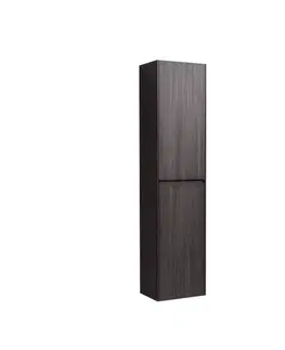 Kúpeľňový nábytok Kúpeľňová skrinka vysoká Naturel Verona 40x170x30 cm tmavé drevo VERONAV40TD VERONAV40TD